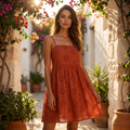 Terracotta Eyelet Sundress